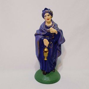 Nativity Wiseman King Purple Christmas 7"